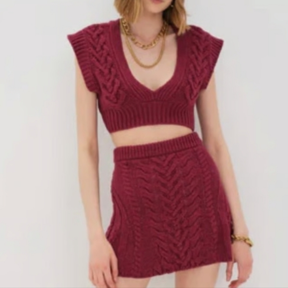 For Love and Lemons Deep Redd Vest